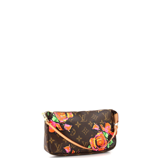 Louis Vuitton Pochette Accessoires Limited Edition Monogram Roses