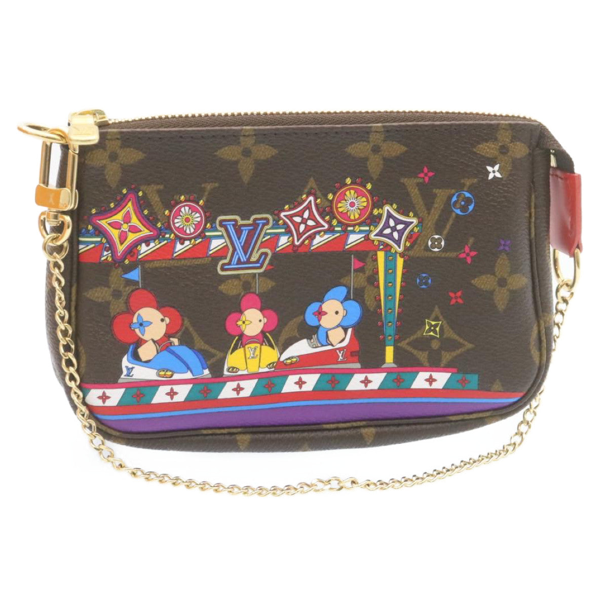 LOUIS VUITTON Monogram Vivienne Mini Pochette Accessoires Auth 28293A Clutch