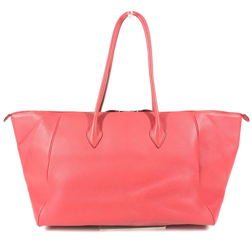 HERMES Boston Duffel bag Taurillon Clemence Red Parinobe bay 40 unisex(Unisex)