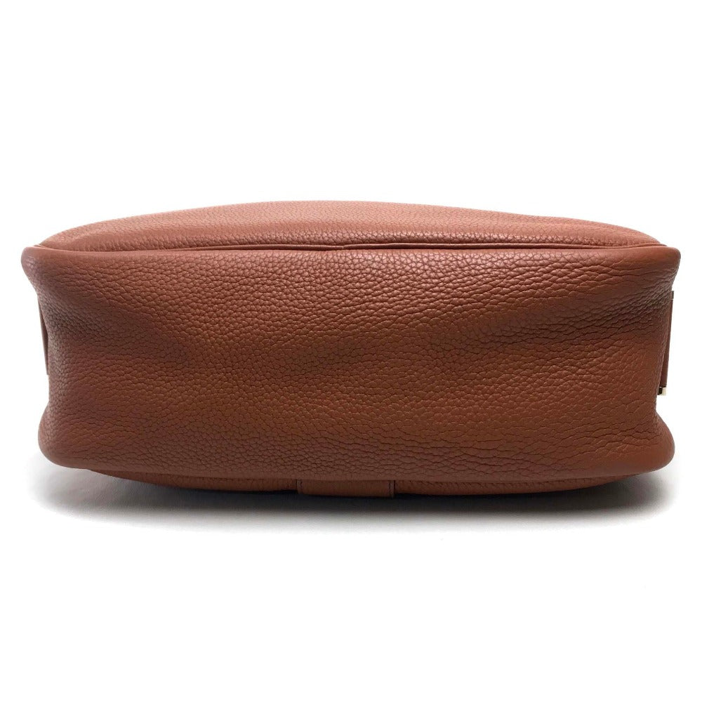 HERMES Shoulder Bag Taurillon Clemence Brown Boolean Lang Women