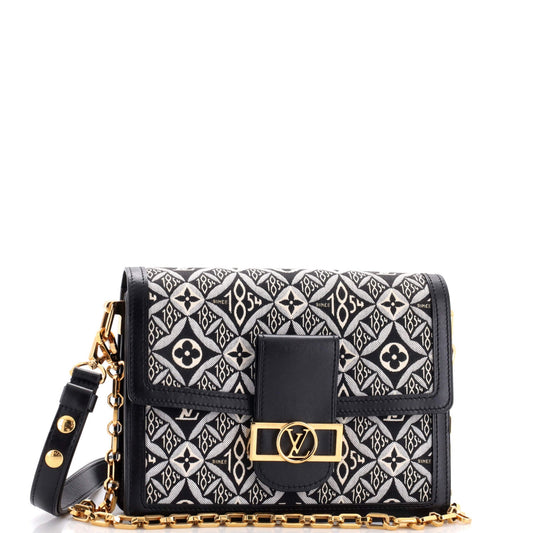 Louis Vuitton Dauphine Shoulder Bag Limited Edition Since 1854 Monogram Jacquard MM
