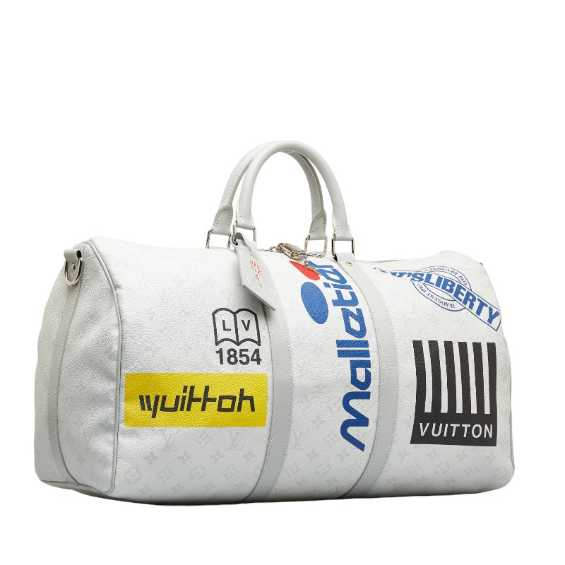Louis Vuitton Patch Keepall Bandouliere 55 Boston Bag