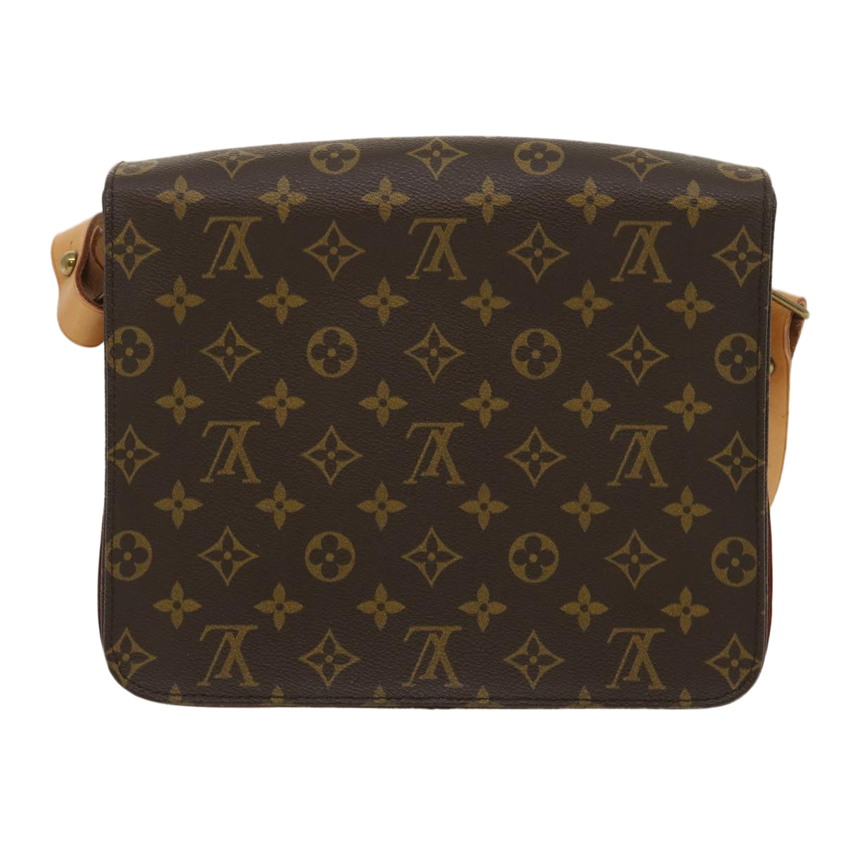 LOUIS VUITTON Monogram Cartouchiere GM Shoulder Bag LV Auth