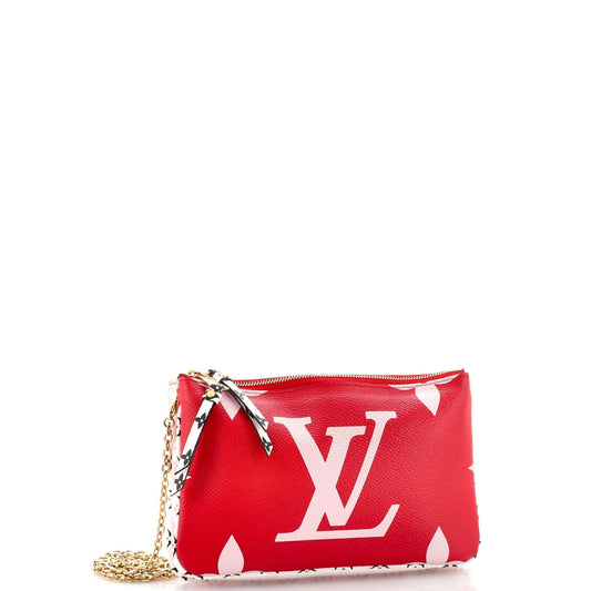 Louis Vuitton Double Zip Pochette Limited Edition Colored Monogram Giant