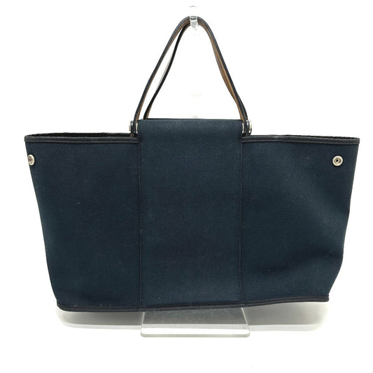 HERMES Tote Bag canvas black Kabak Elan PM