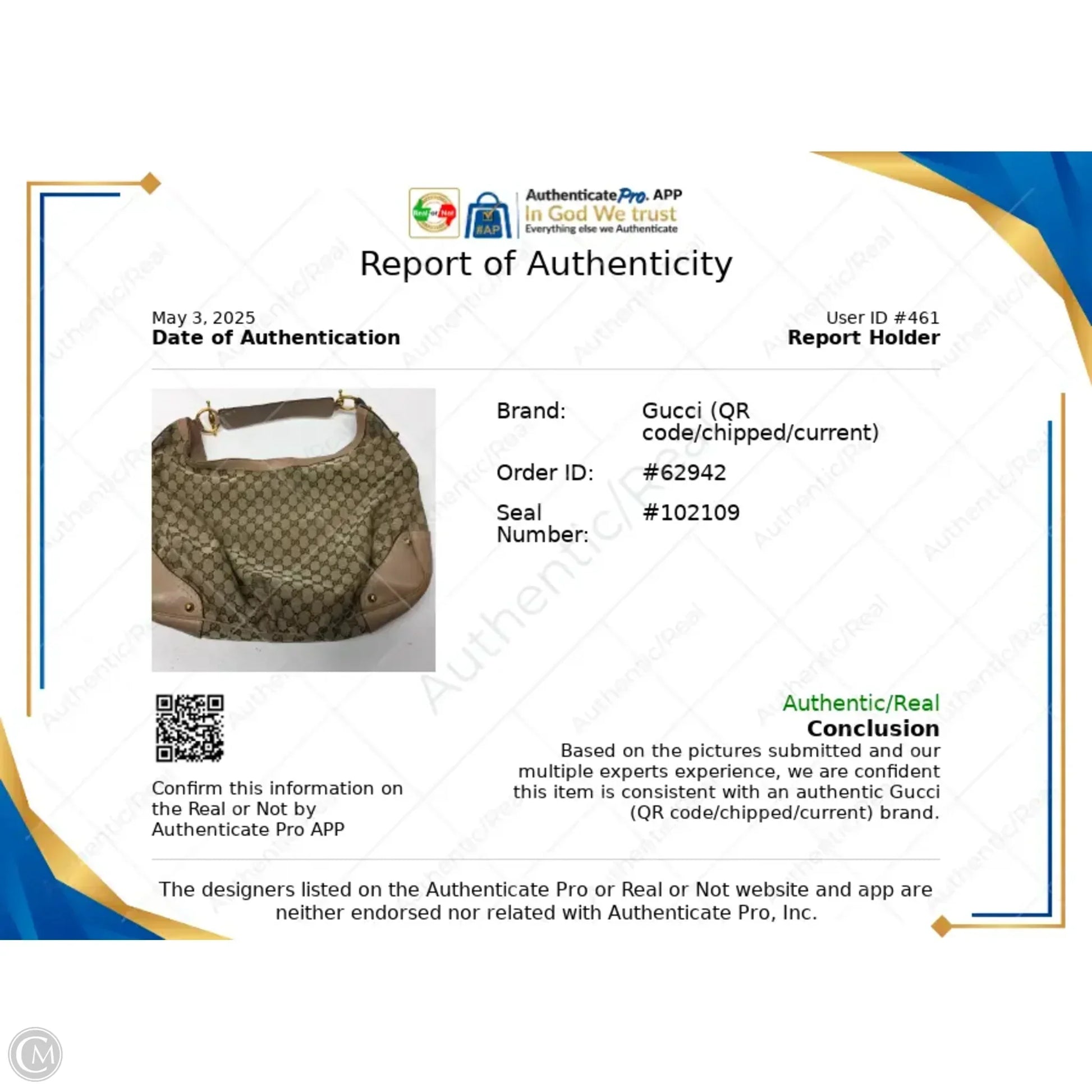 Gucci Canvas Shoulder Bag