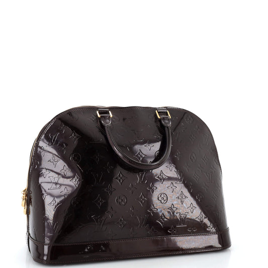 Louis Vuitton Alma Handbag Monogram Vernis GM