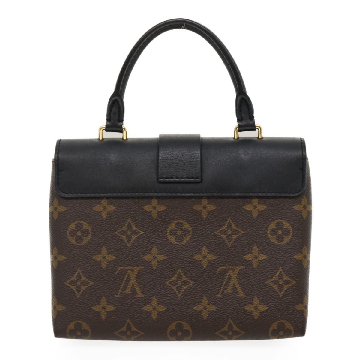 LOUIS VUITTON Monogram Rocky BB 2Way Hand Shoulder Bag Black Auth 29587A
