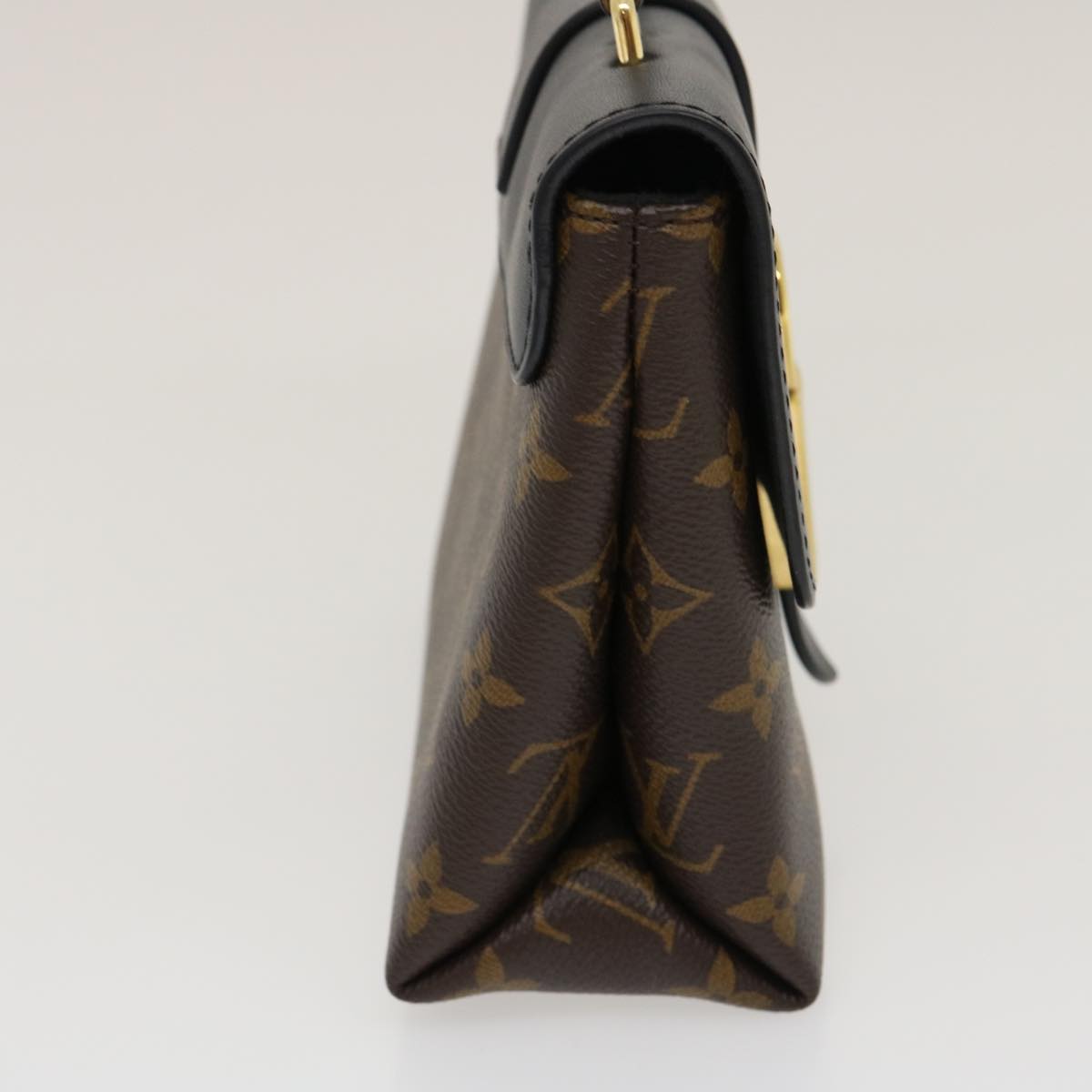 LOUIS VUITTON Monogram Rocky BB 2Way Hand Shoulder Bag Black Auth 29587A