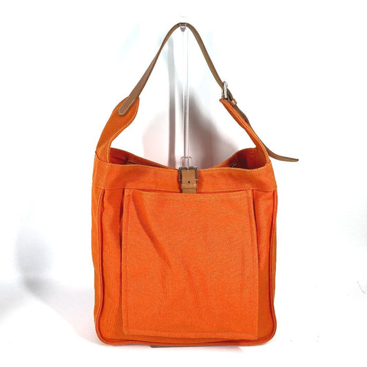 HERMES Shoulder Bag canvas Orange Marwali GM Women
