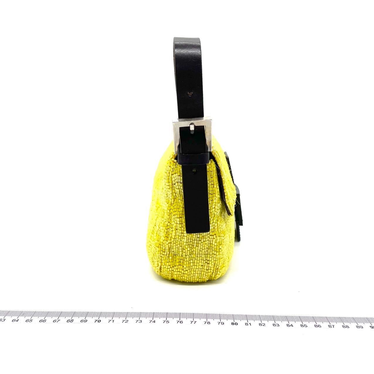 Fendi Baguette   Shoulder bag with Glitter Yellow Beads