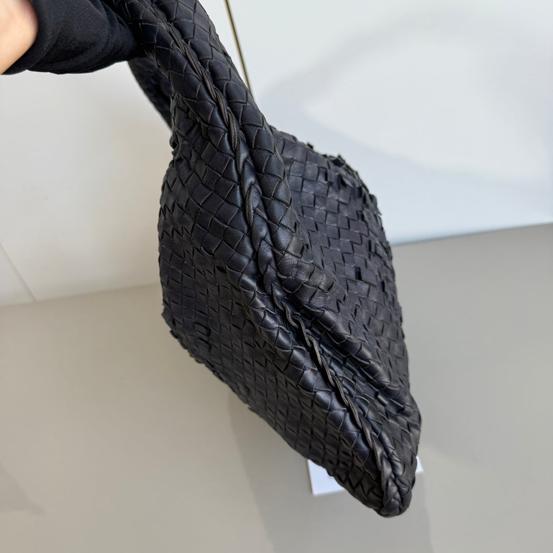 Bottega Veneta Veneta Hobo Dark Navy Intrecciato Leather Bag 47cm