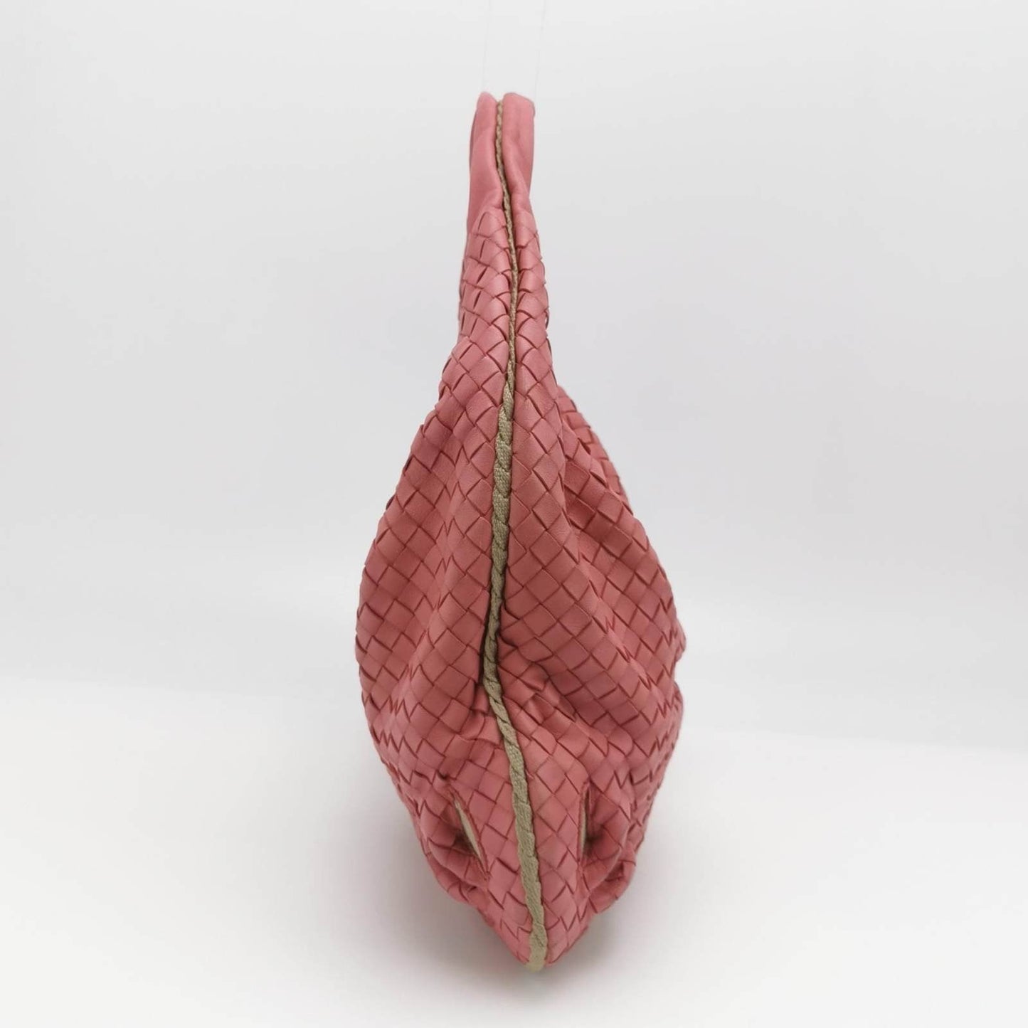 Bottega Veneta Intrecciato Hobo Bag Cherry Blossom Pink Flower Cutout Medium 40cm