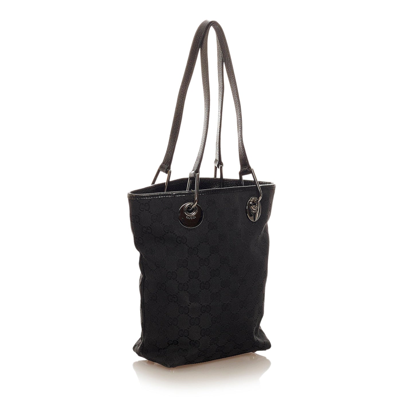 Gucci Leather Canvas Tote Style 62