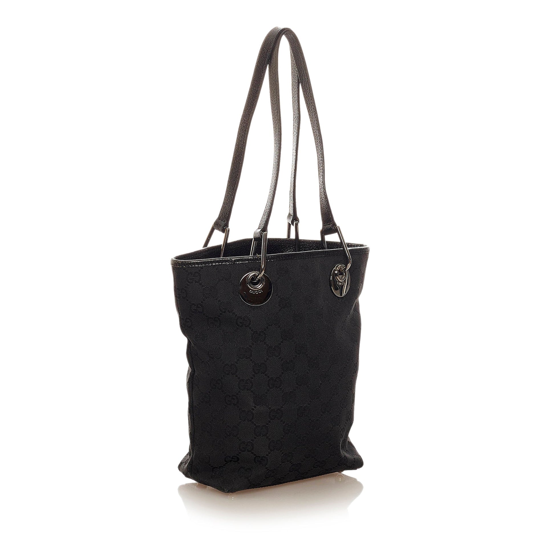 Gucci Leather Canvas Tote Style 62