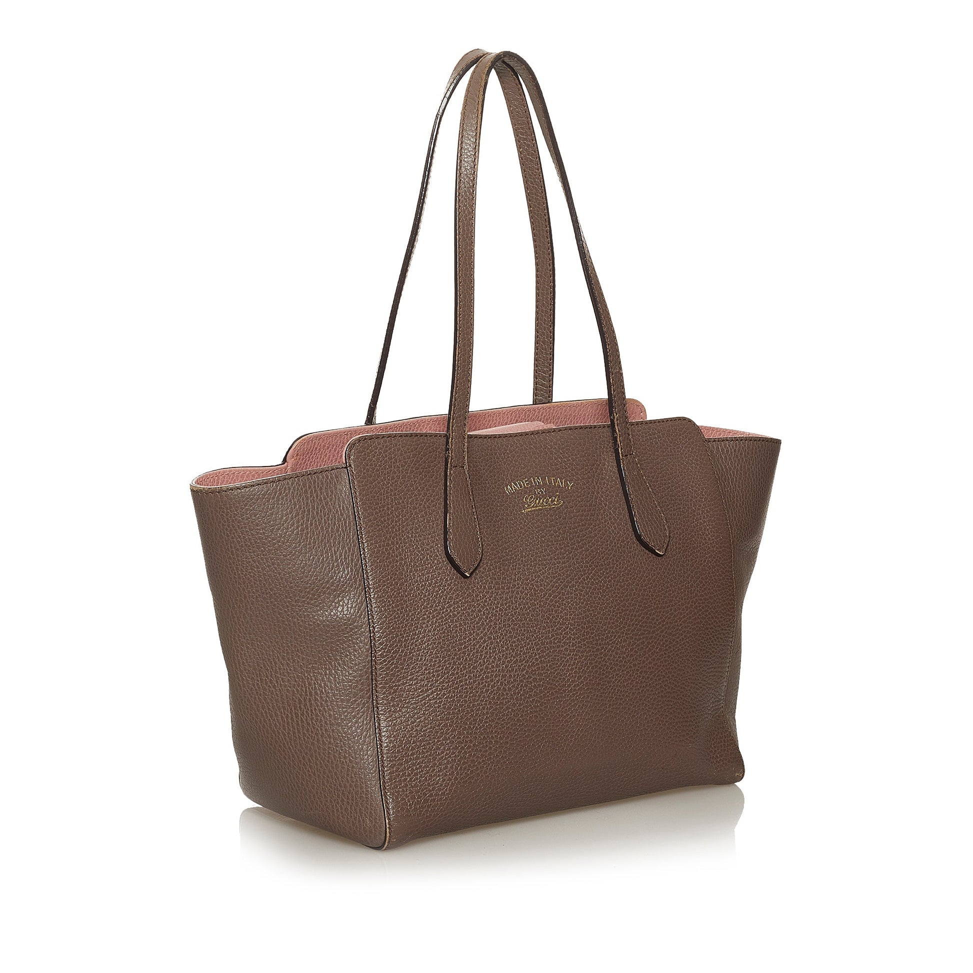 Gucci Brown Leather Tote Style 6