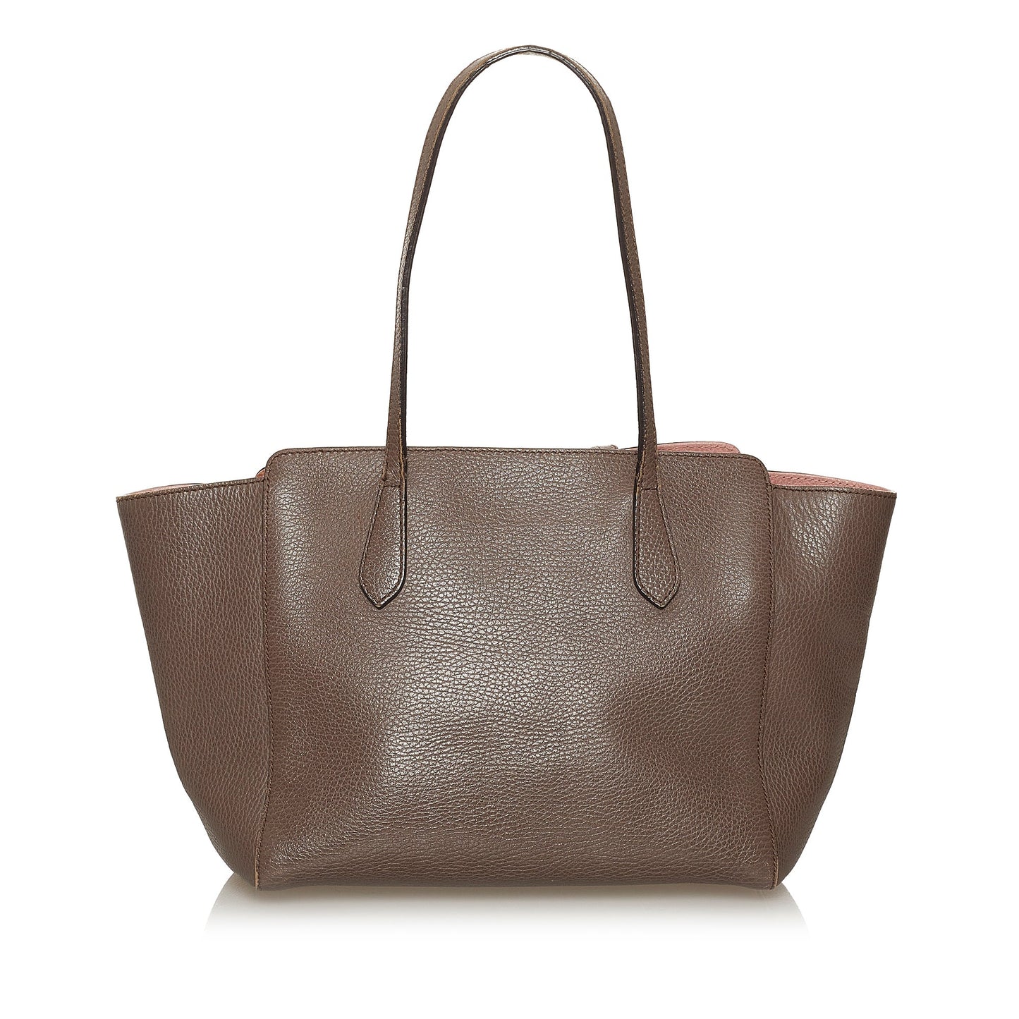 Gucci Brown Leather Tote Style 7