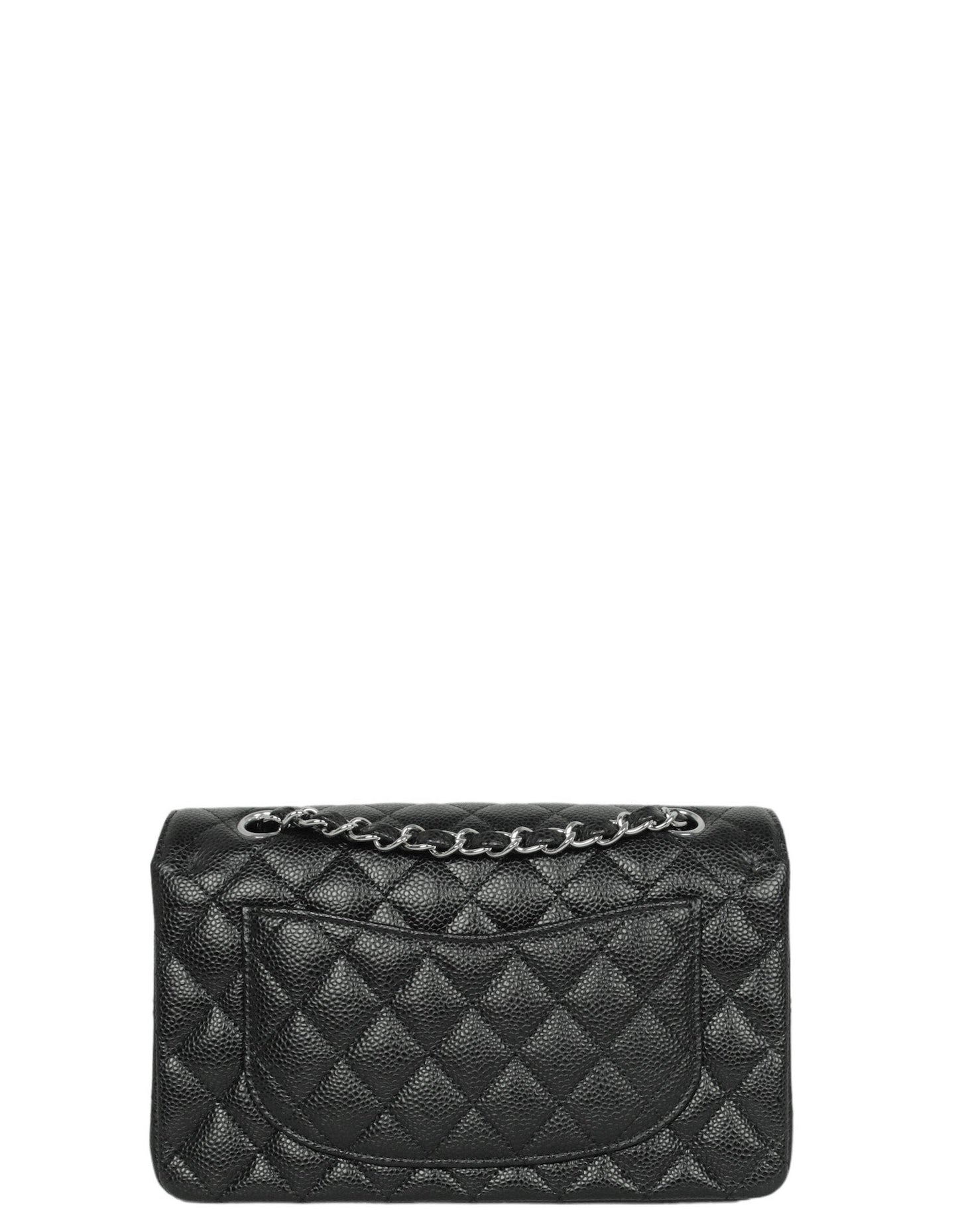 Chanel Black Caviar Small Double Flap Classic Bag