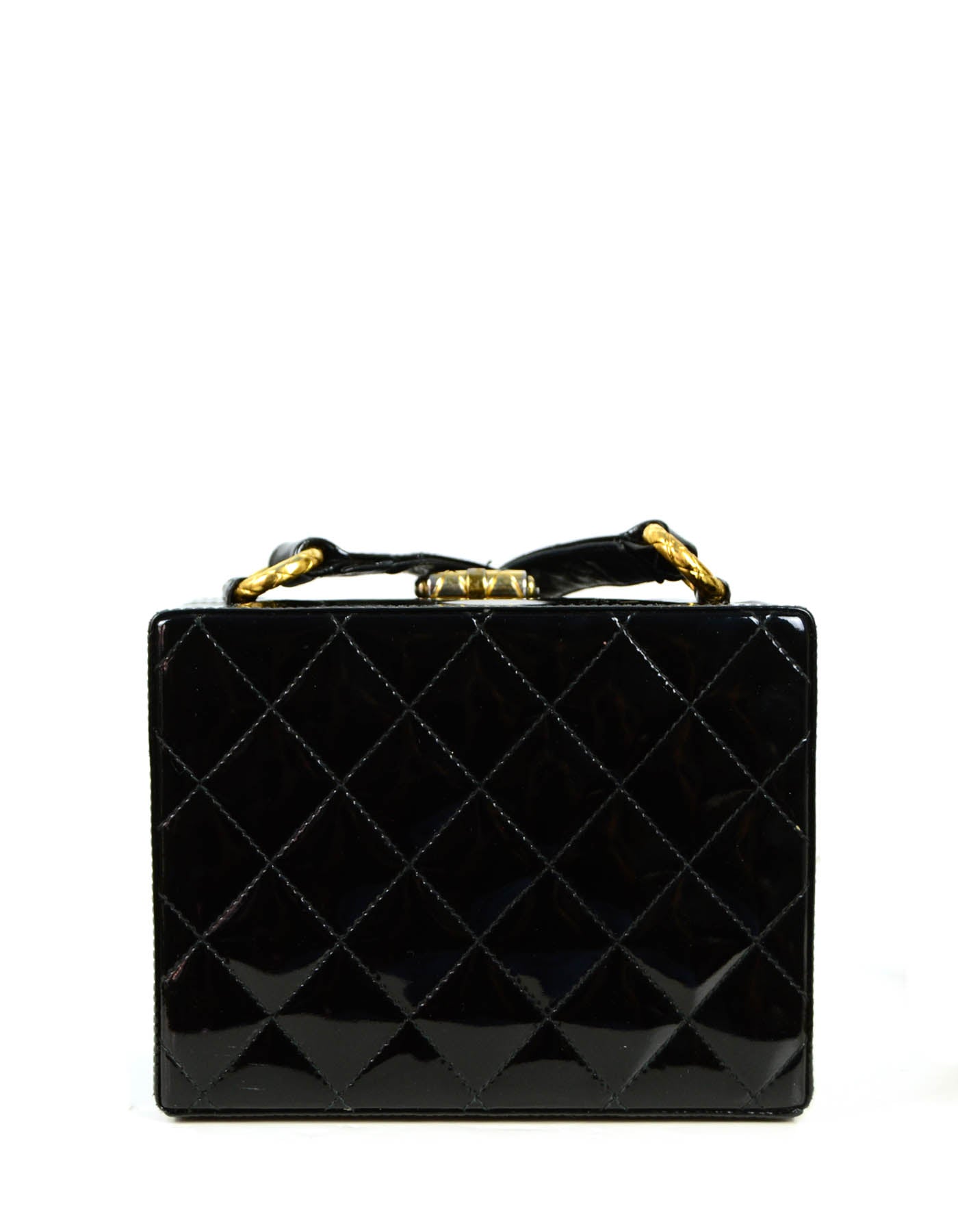 Chanel Black Patent Hardcase Shoulder/Crossbody Bag
