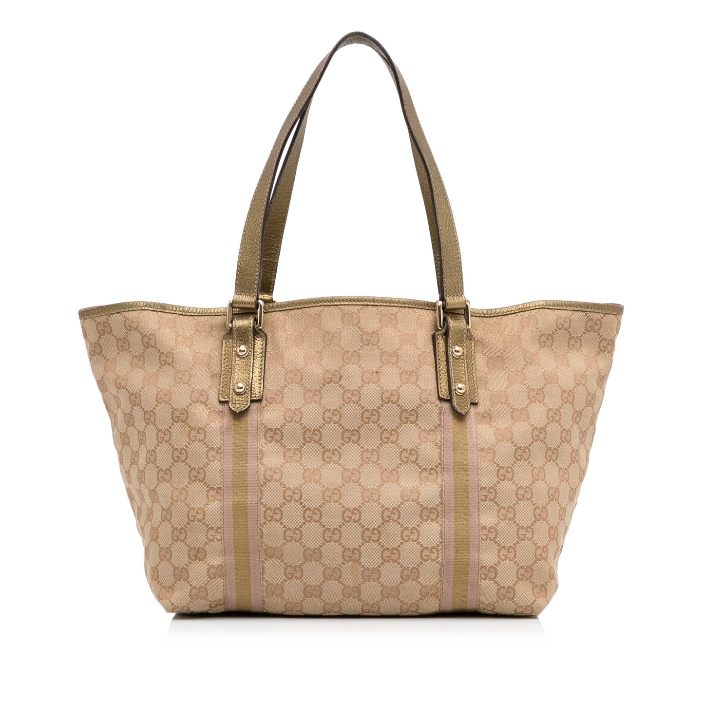 Gucci Leather Canvas Tote