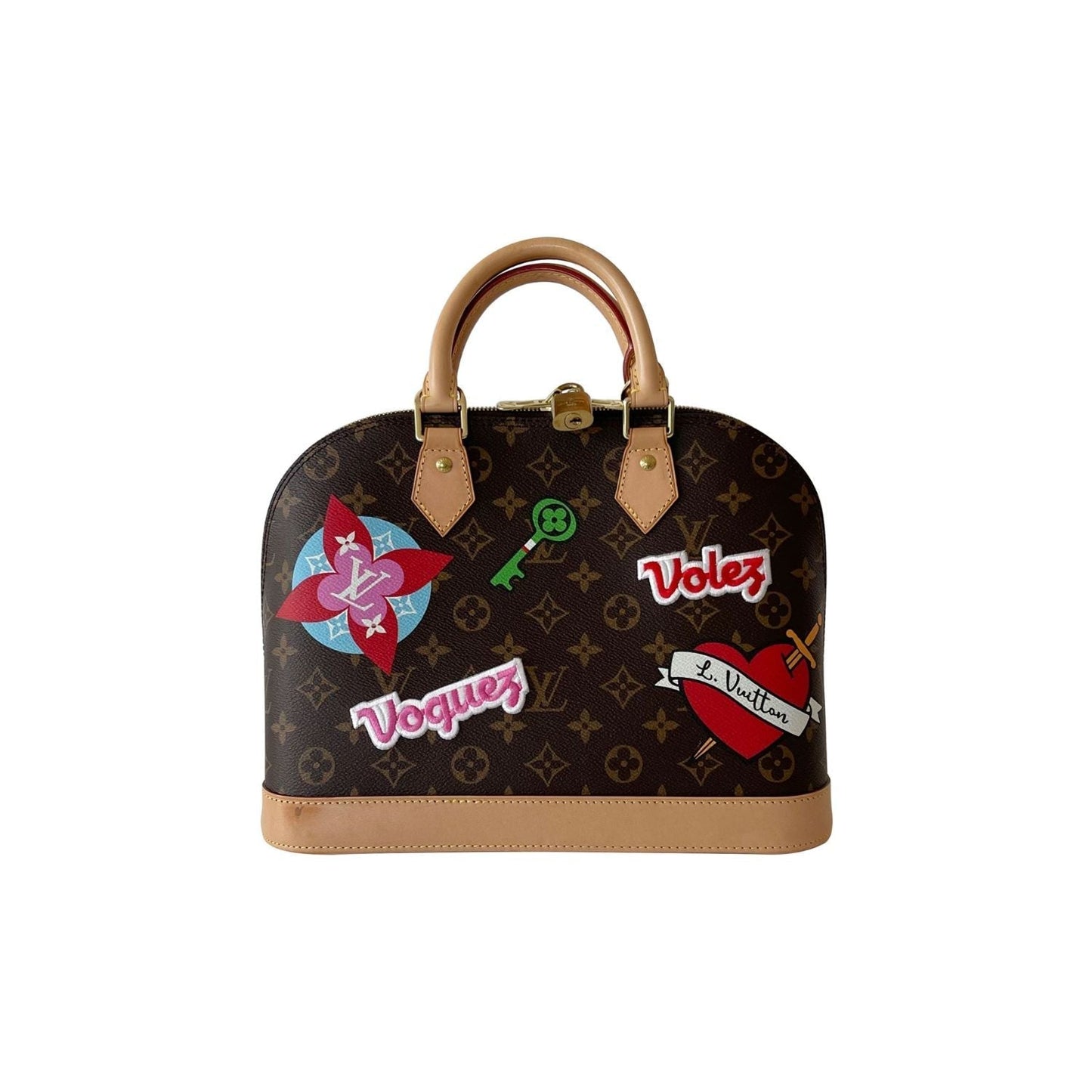Louis Vuitton Monogram Alma PM Patches Handbag