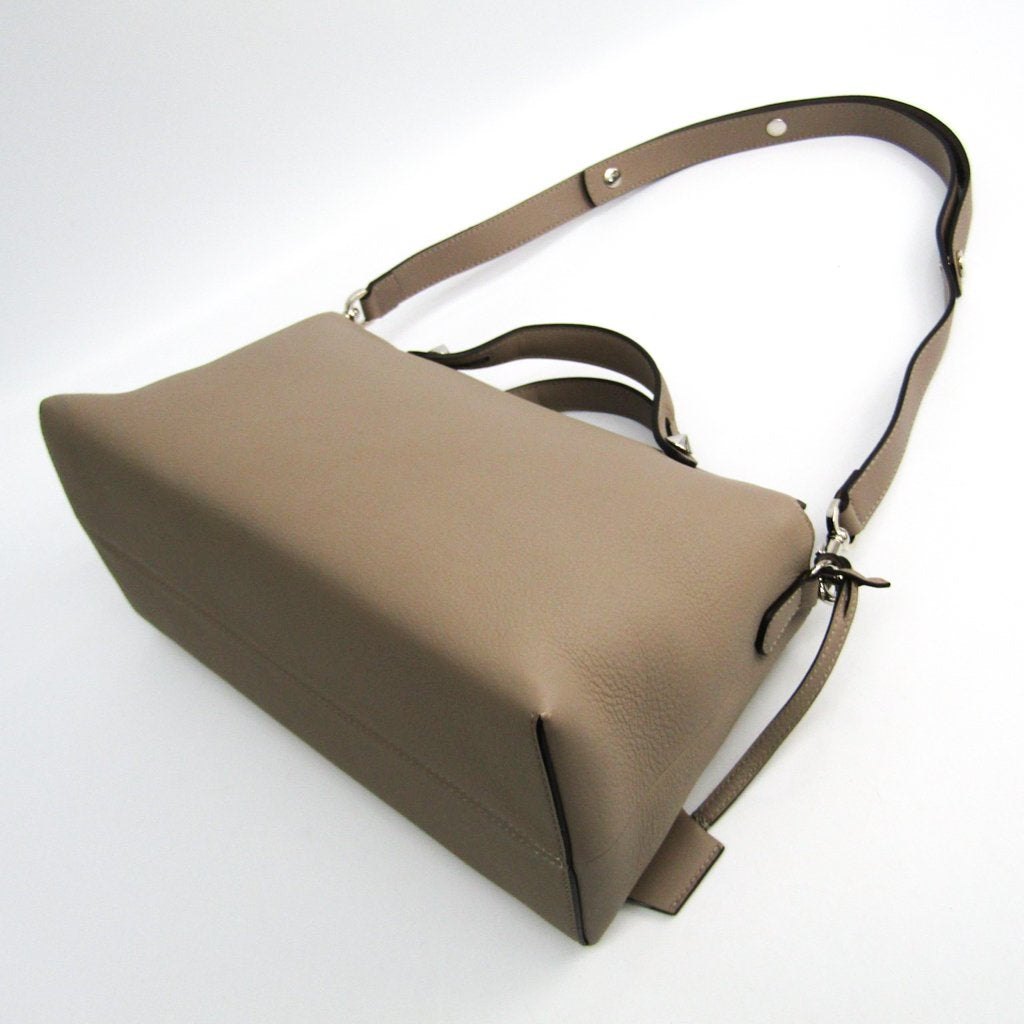 Fendi Beige Calfskin Satchel By The Way Bag