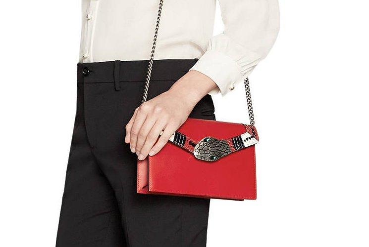 Gucci Monogram Chain Leather Crossbody