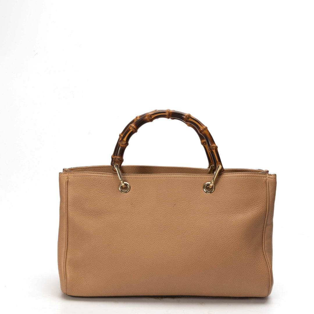 Gucci Leather Canvas Tote