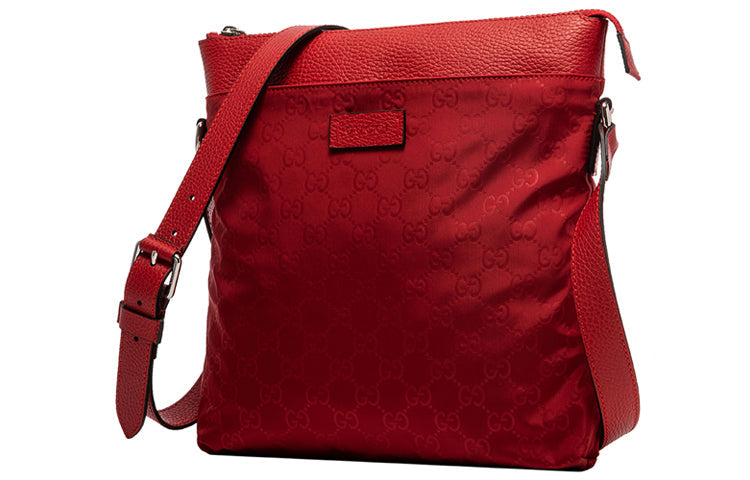 Gucci Nylon Leather Shoulder Bag