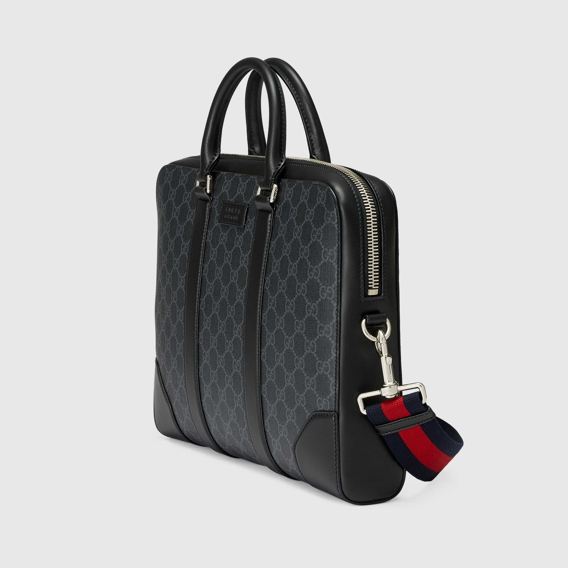 Gucci Monogram Nylon Leather Canvas Crossbody