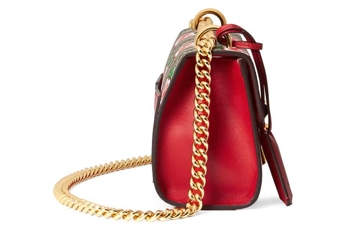 Gucci Chain Canvas Shoulder Bag