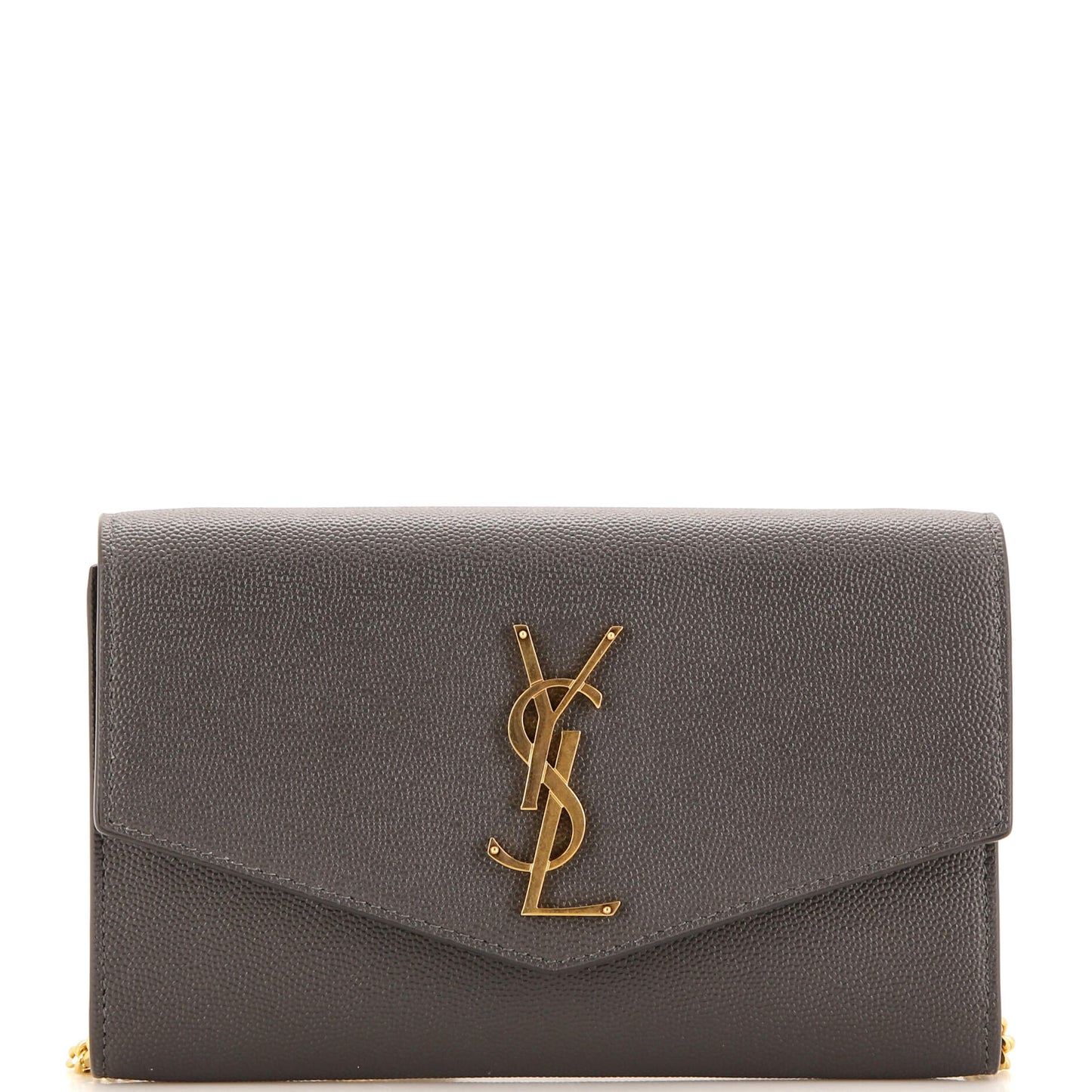 Luxury Saint Laurent Trending 2026 Uptown Chain Wallet Leather