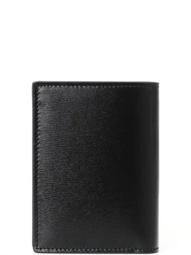 Luxury Saint Laurent Trending 2026 Monogram Gold Hardware Bifold Wallet Black