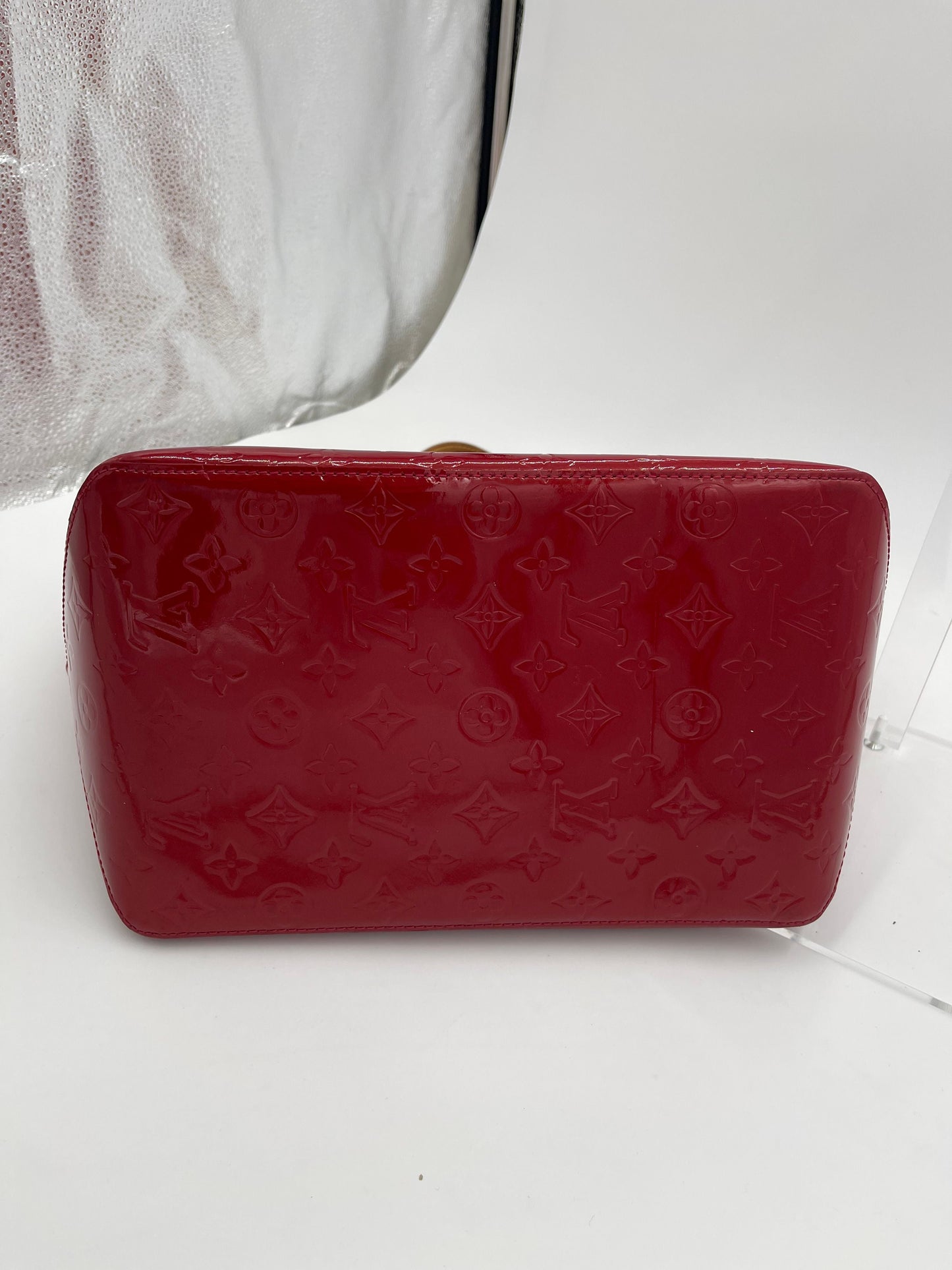 Louis Vuitton Monogram Vernis Reade PM - Red Handle Bags, Handbags AG189O