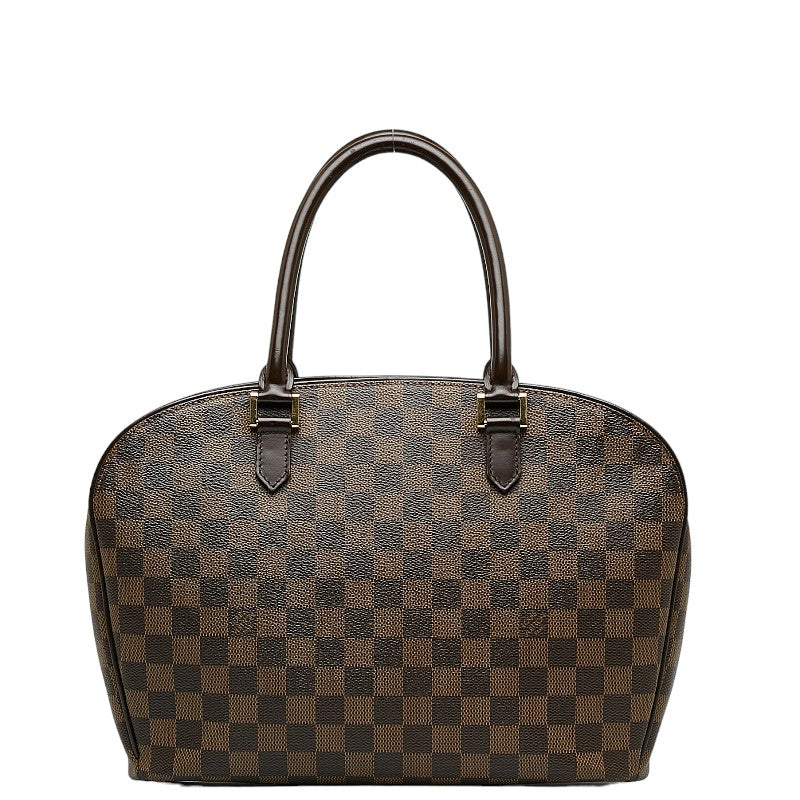 Louis Vuitton Damiere Sarria Horizontal Handbag Brown PVC Leather Louis Vuitton