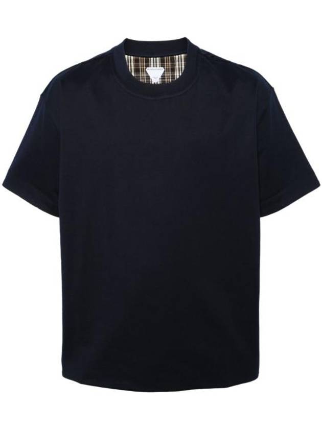 Luxury Bottega Veneta Reversible Cotton Short Sleeve T-Shirt Navy