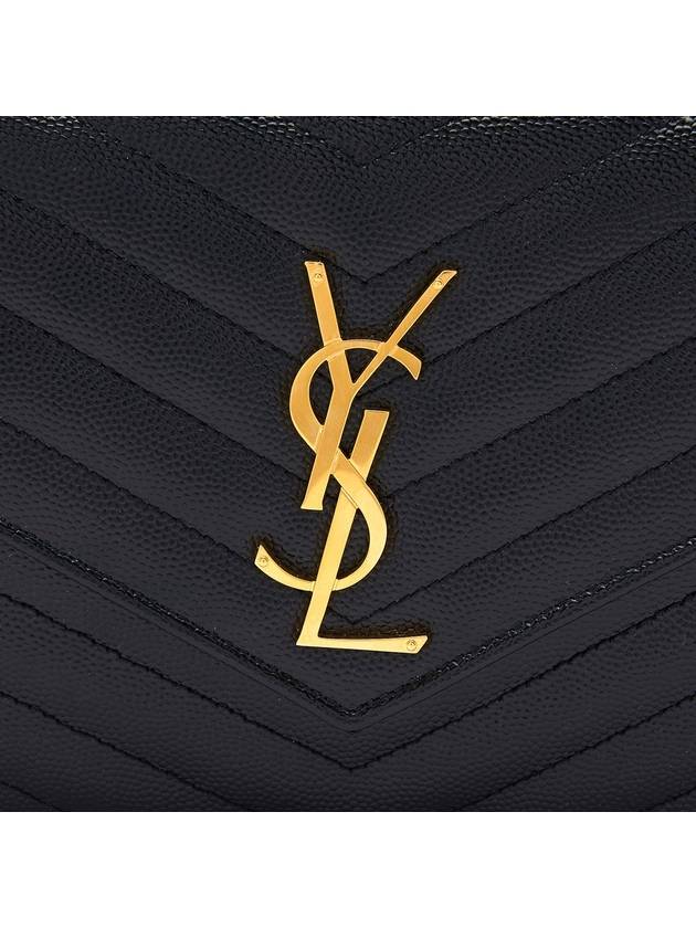 Luxury Saint Laurent Trending 2025 Monogram Matelasse Chain Shoulder Bag Black