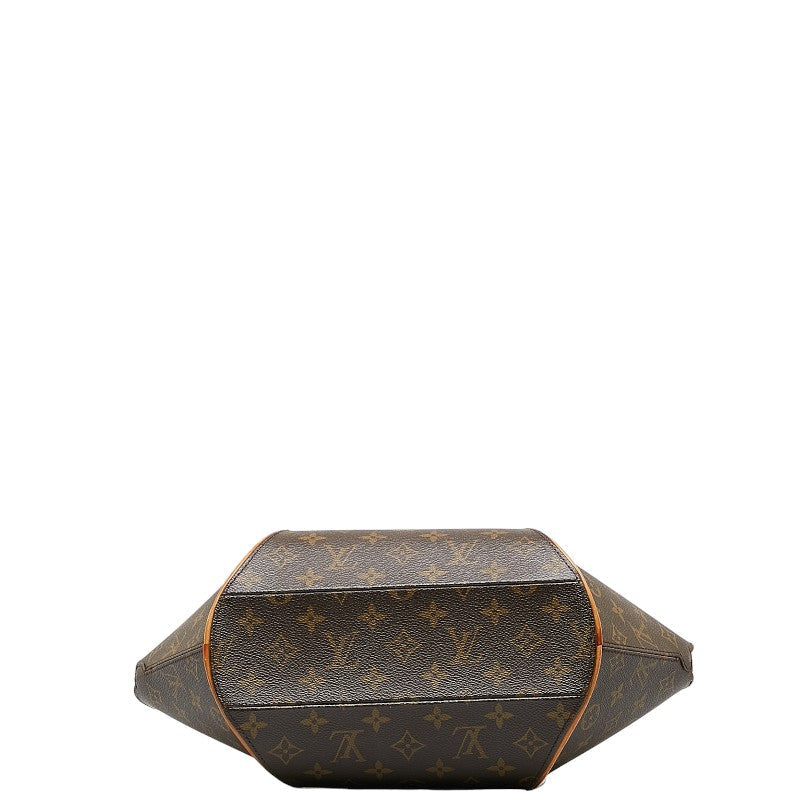 Louis Vuitton Monogram Ellipse MM Handbag 2WAY Brown PVC Leather Louis Vuitton