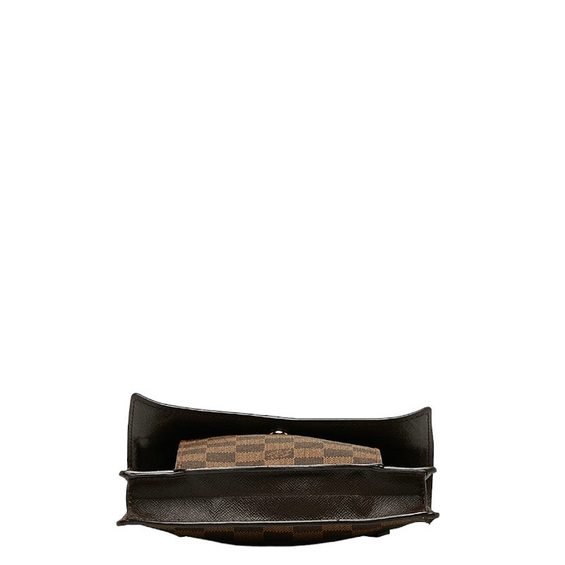 Louis Vuitton Damiere Pimrico Shoulder Bag Brown PVC Leather Louis Vuitton