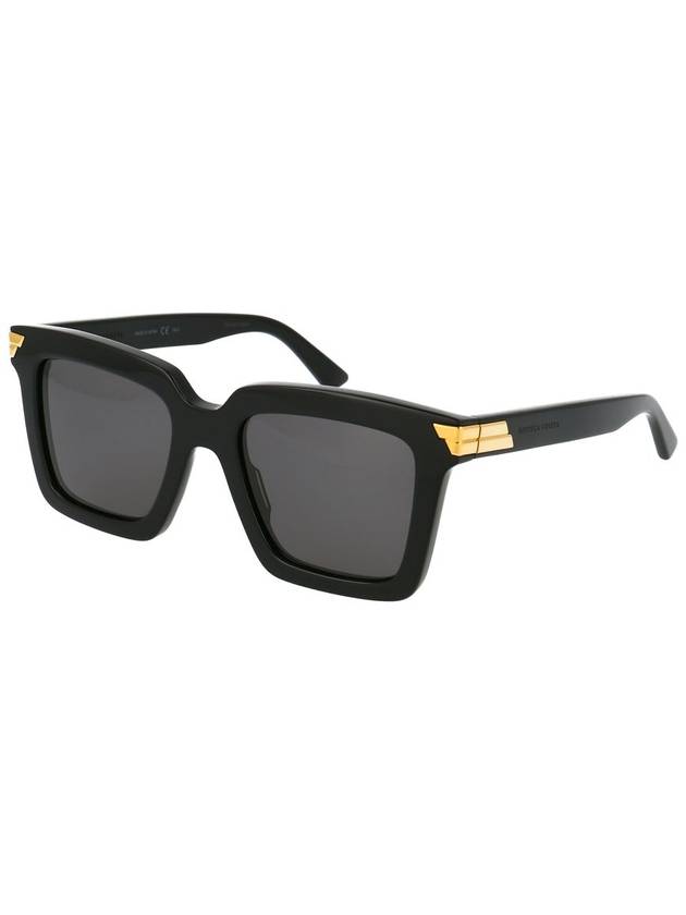 Luxury Bottega Veneta Square Sunglasses Black