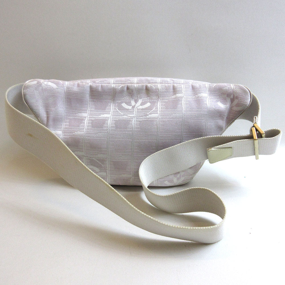 Chanel Nylon Jacquard New Travel Line Waist Pouch Classic Flap