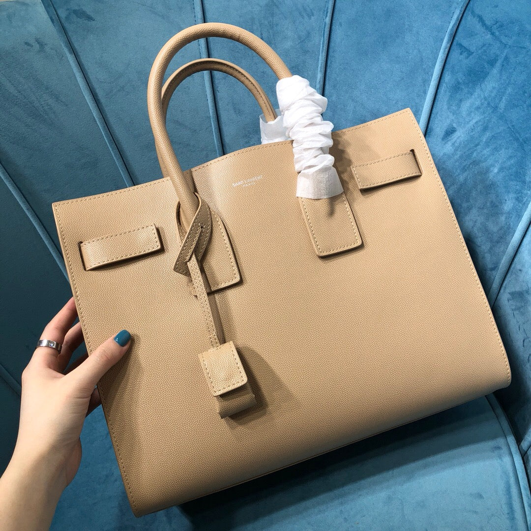 Yves Saint Laurent Sac De Jour Small Dark Beige Luxury Handbag