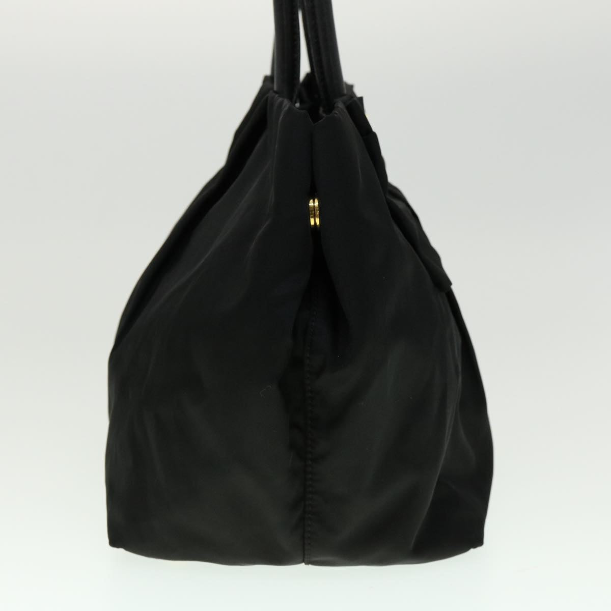 PRADA Nylon Hand Bag Black Auth