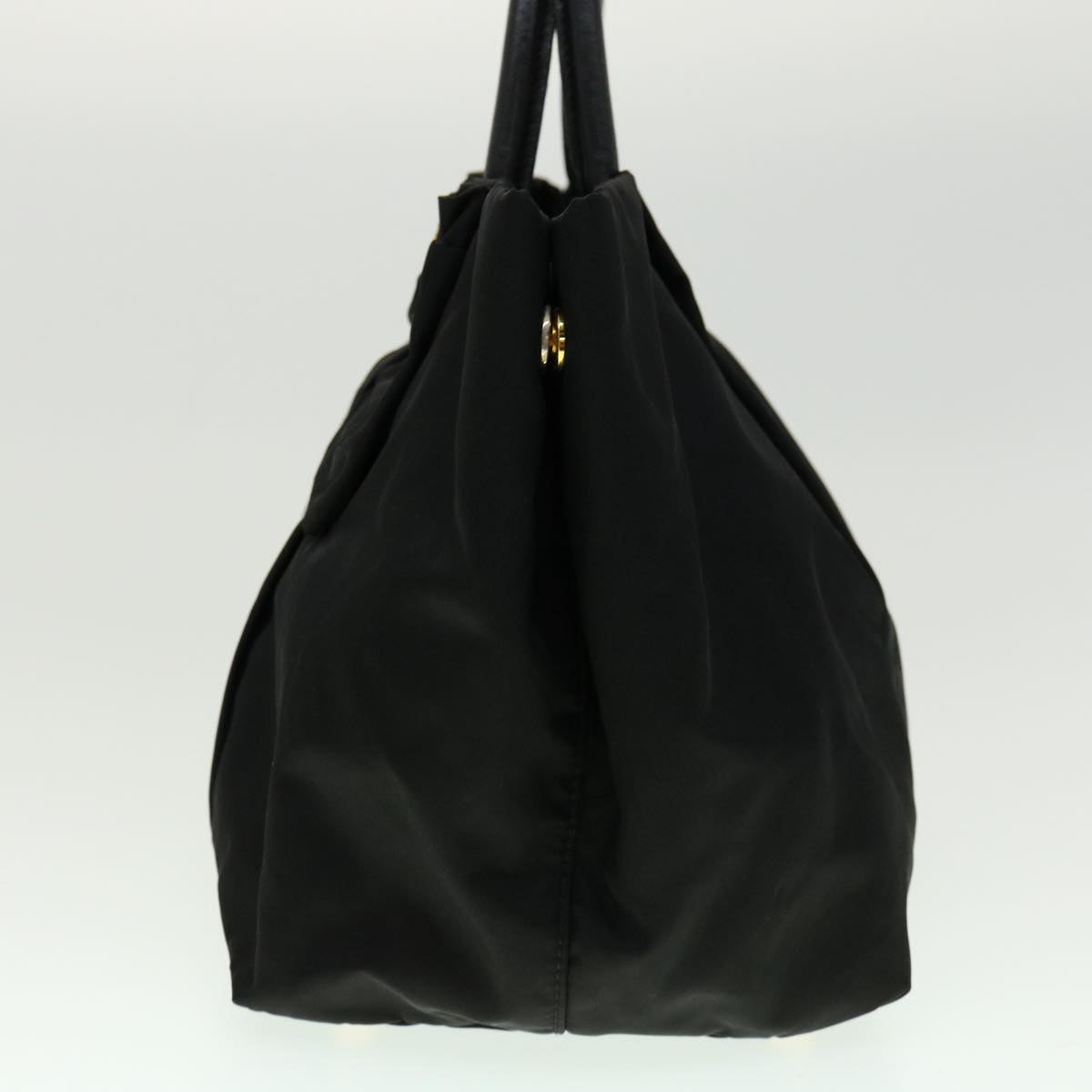 PRADA Nylon Hand Bag Black Auth