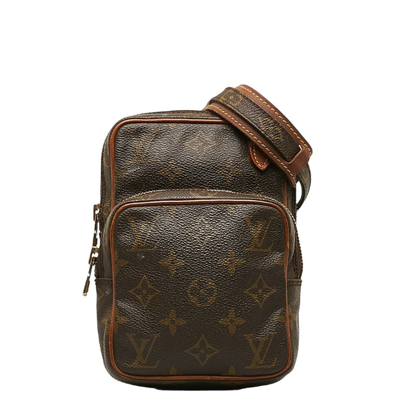Louis Vuitton Monogram Shoulder Bag PVC/Leather Brown