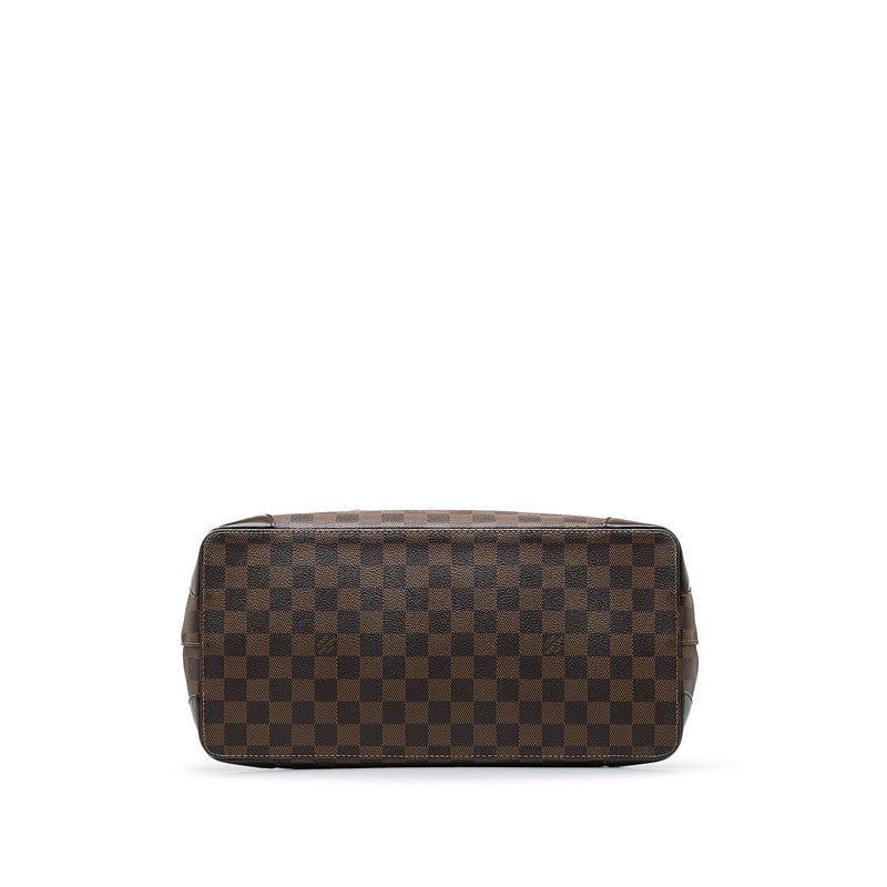 Louis Vuitton Damiere Hamsted MM Handbag Brown PVC Louis Vuitton