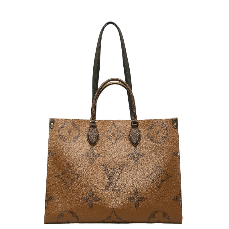 LOUIS VUITTON Louis Vuitton Monogram Giant Reverse Handbags PVC/Leather Brown