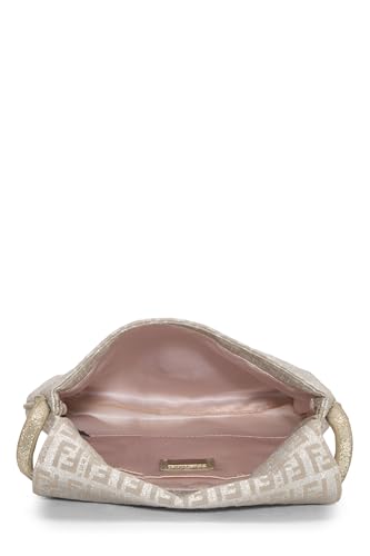 Fendi, Gold Lurex Zucchino Canvas Tube Messenger Bag Small, Gold