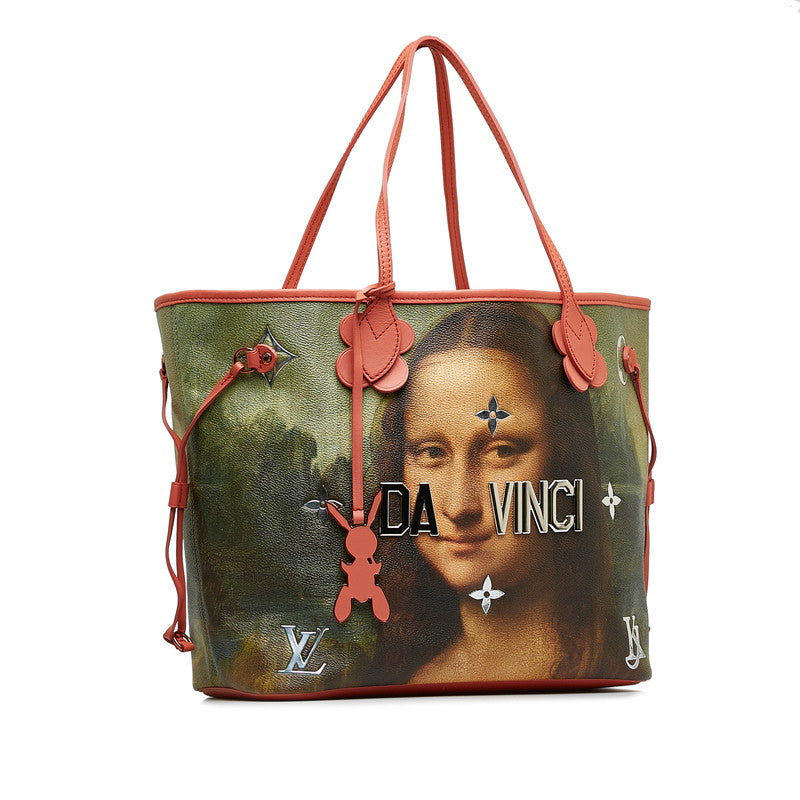 Louis Vuitton Masters Collection Da Vinci Newarf MM Tortoise Bag Poppy Petal Pink Multicolor PVC Leather Louis Vuitton