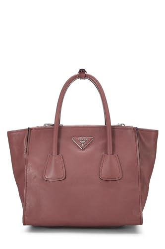 Prada, Pink Vitello Daino Trapeze Tote, Pink
